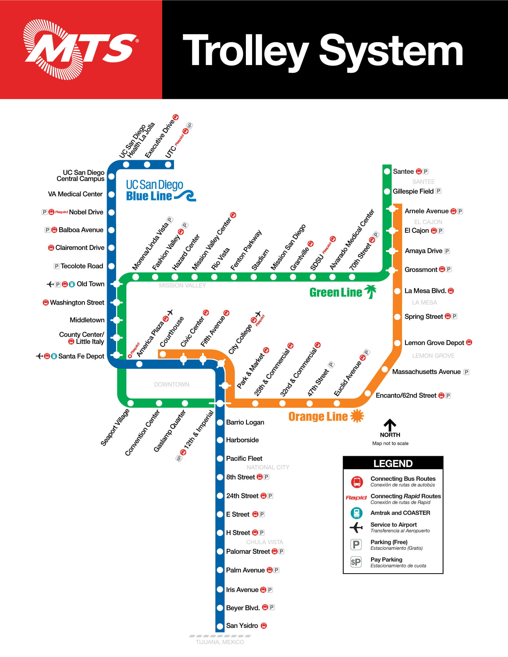 US San Diego Blue Line trolley