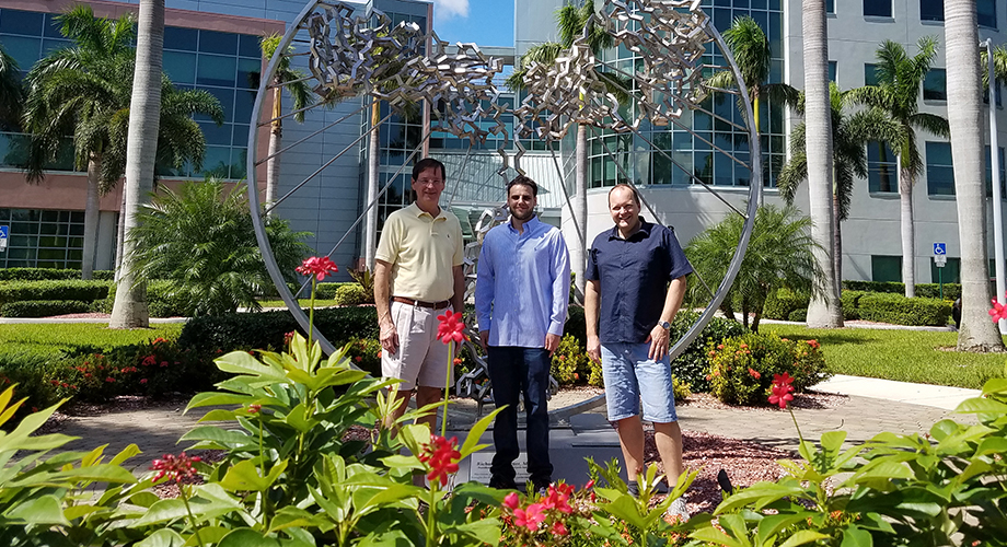 Left to right: Study leaders TSRI Professor William R. Roush, Graduate Student Alex Nanna and TSRI Associate Professor Christoph Rader