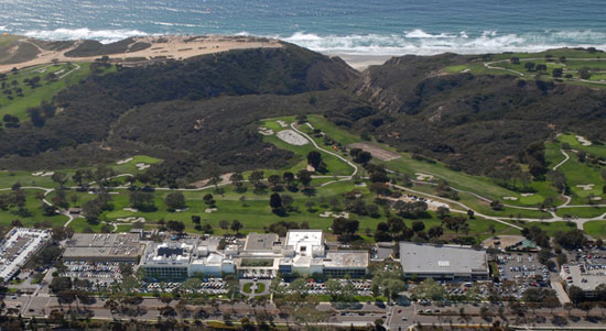 Aerial view of La Jolla campus