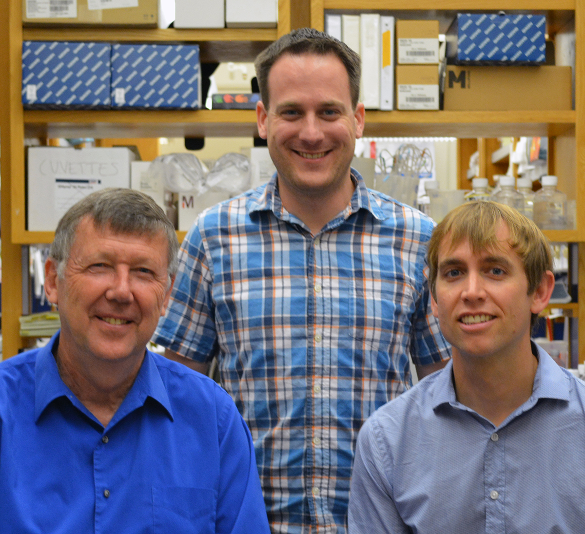 The Scripps Research Institute's Dennis Burton, Gabriel Ozorowski and Andrew Ward (left to right) are among the authors of the new paper.