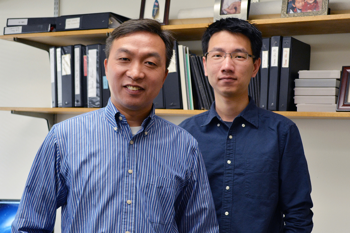 Associate Professor Changchun Xiao (left) and Research Associate Zhe Huang of The Scripps Research Institute were among the key authors of the new study.