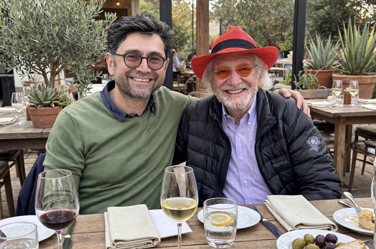 Ardem Patapoutian, left, and Dr. Herbert Wertheim