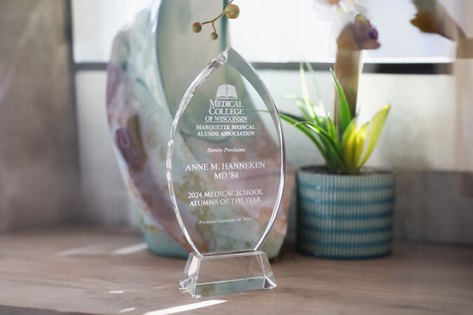 Professor Anne Hanneken honored by the Medical College of Wisconsin with 2024 Alumna of the Year Award