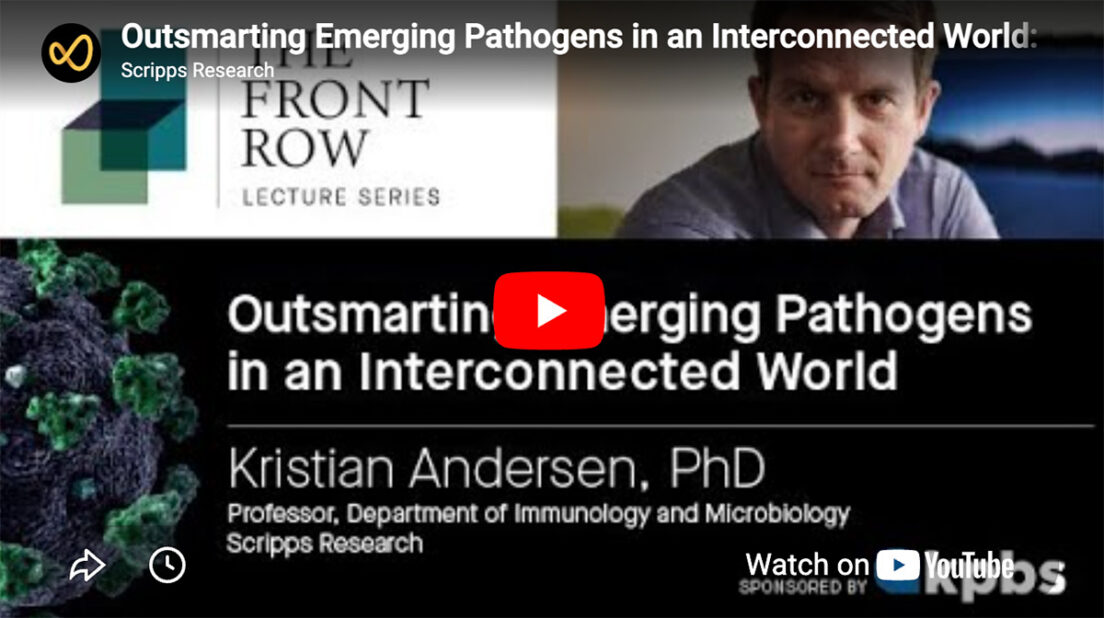 Kristian Andersen Front Row lecture thumbnail.