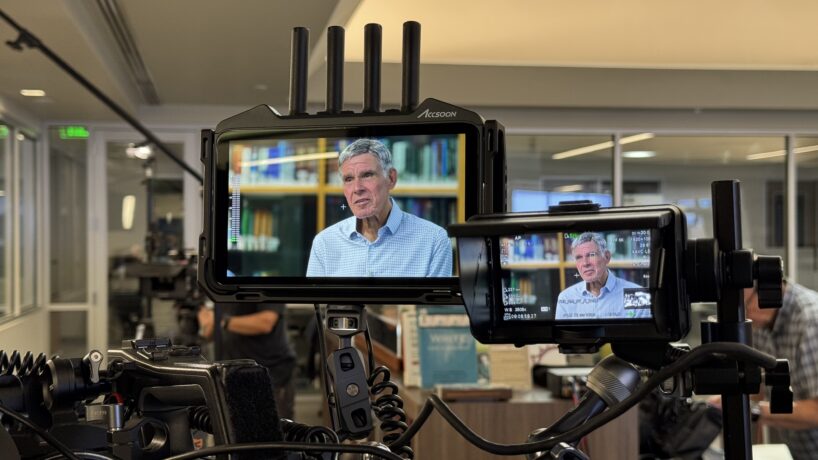 Executive Vice President Eric Topol during an interview with CBS Sunday Morning News.