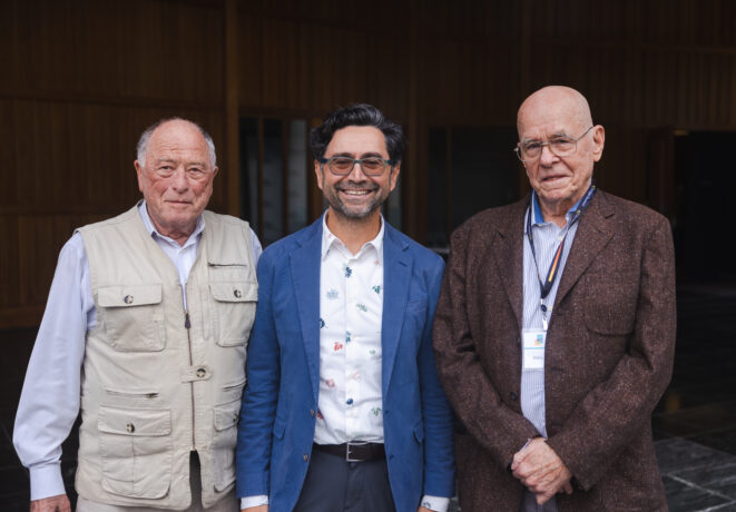 Nobel laureates Kurt Wuthrich, Ardem Patapoutian and K. Barry Sharpless