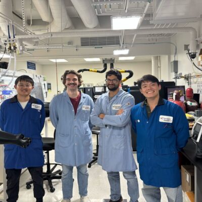 Left to right: Lingran Kong, Brandon Orzolek, Ryan Shenvi and Kevin Zong.