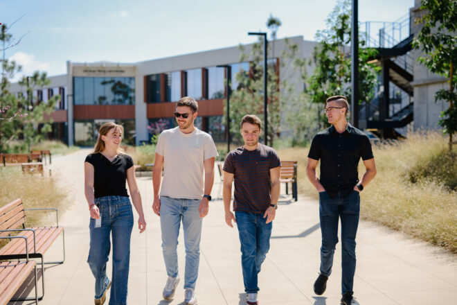 scripps scientists students walking