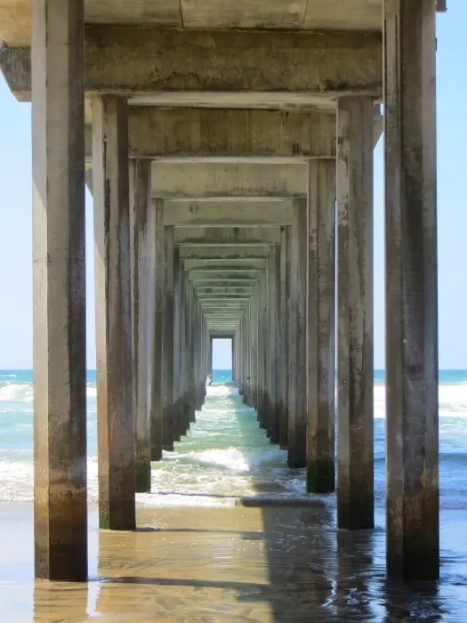 Scripps Pier underside