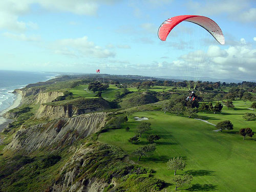 Aerial view of Torrey Pines